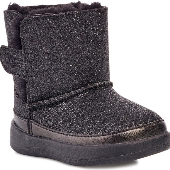 UGG Kids Keelan Glitter (Toddler/Little Kid) Black | Size 6 | NEW!!!🖤🩶 - Picture 1 of 10